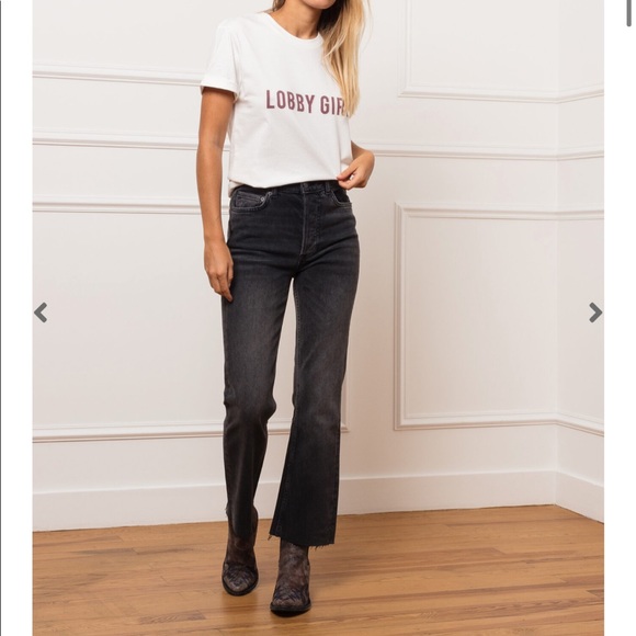 Boyish The Brady cropped kick flare jeans - Picture 3 of 3